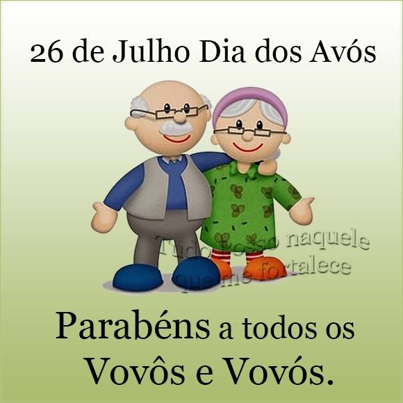 Parabéns Avós hoje é seu dia