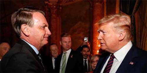 “Ressurgimento de um guerreiro”, diz Bolsonaro sobre Trump