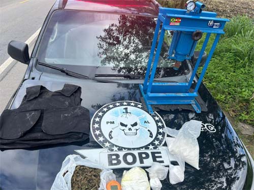 Bope cumpre mandado de prisão e apreende materiais ilícitos no Pilar