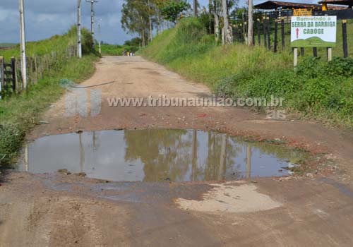 Acesso a Serra da Barriga mais uma vez é esquecido: estrada vicinal está em péssimo estado