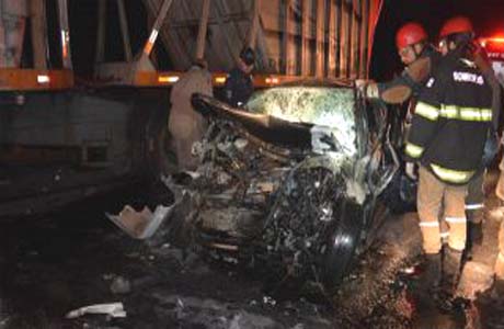 Grave acidente deixa três mortos e dois feridos na AL-101 Sul