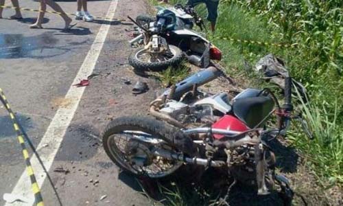 Colisão entre motocicletas deixa 2 pessoas gravemente feridas na BR 416 no município de Ibateguara