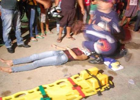 Acidente entre motocicletas deixa três feridos em Joaquim Gomes