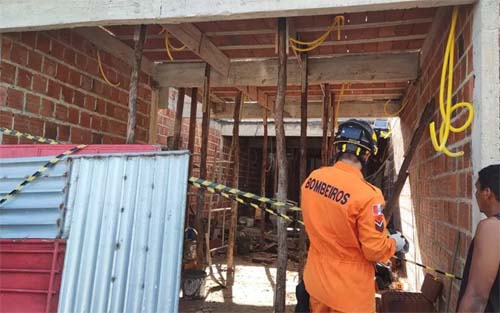 Dois trabalhadores ficam feridos após desabamento de laje em Maragogi