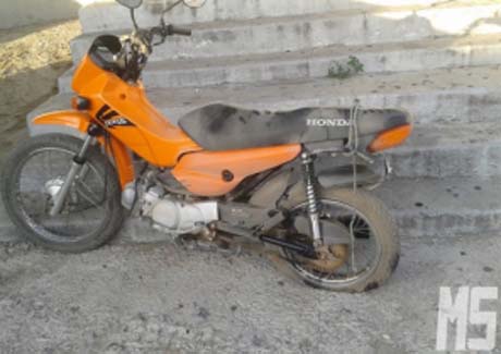 Conduzindo motocicleta, menina de 12 anos sofre grave acidente em Delmiro Gouveia 