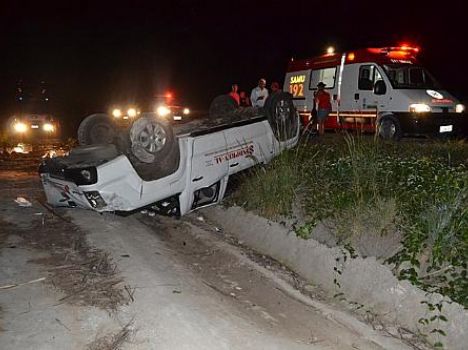 Capotamento com vitimas em São Miguel dos Campos