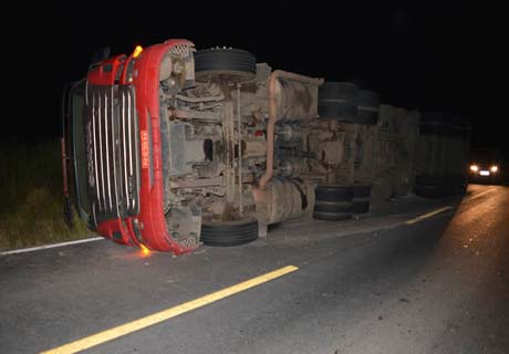 Carreta transportando material tomba em povoado no município de São Miguel dos Campos