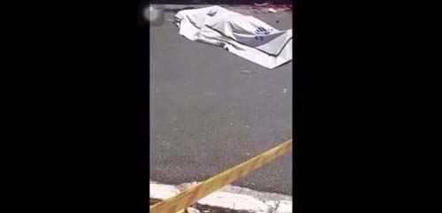 Moradora de rua é contida pela PM ao comer cérebro de homem morto em acidente