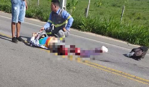 Motociclista morre após ter pernas amputadas em colisão na AL-220; imagem forte