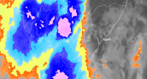Sala de Alerta emite aviso meteorológico para pancadas de chuvas e rajadas de ventos em todas regiões de Alagoas