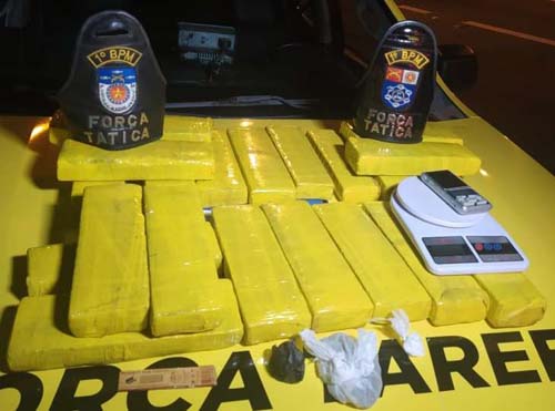 Alta temporada do tráfico: PM apreende mais de 100kg de maconha em 15 dias