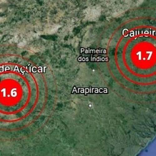 Tremores de terra de baixa magnitude são registrados em duas cidades alagoanas