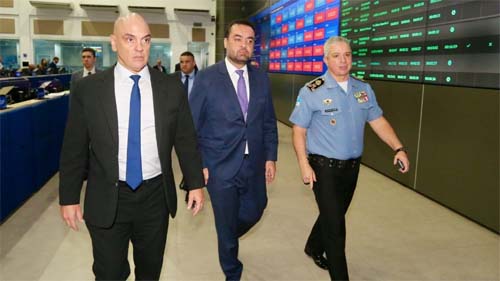 Governador do Rio recebe visita de ministro do STF para avaliar tecnologia policial