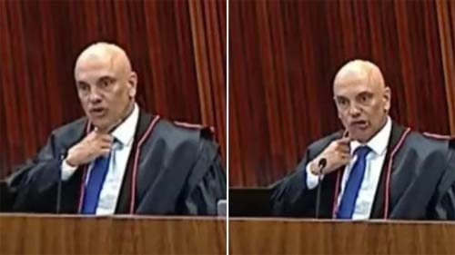 Após gesto de degola, advogados pedem afastamento de Moraes do TSE