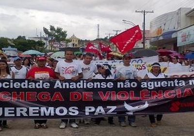 População de Anadia vai as ruas e clama por fim de violência no município
