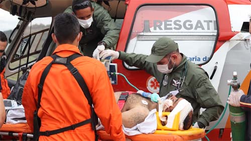 Em Joaquim Gomes, andarilho sofre agressão e é socorrido em estado grave pelo Samu Aéreo para o HGE