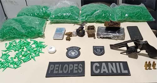 Operações policiais resultam na apreensão de armamentos e drogas em todo o estado de Alagoas
