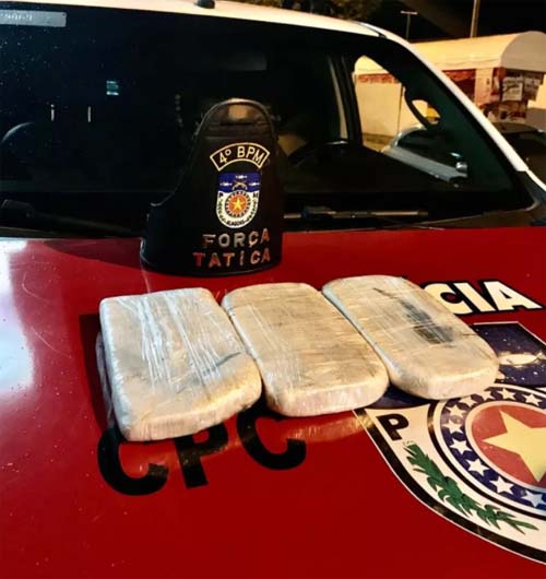 Mulheres são presas no Clima Bom com 3 kg de cocaína