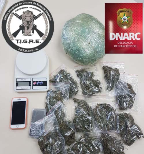 Casal é preso por tráfico de drogas durante investigação da Polícia Civil