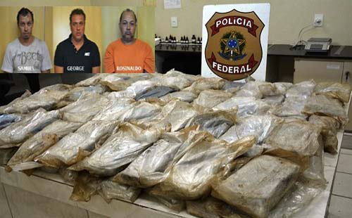 Polícia Federal apreende 94,4 quilos de pasta base de cocaína. Alagoano estaria transportando a droga e foi preso