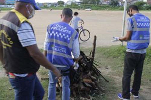 Fiscalização apreende lenha e fogos durante o São João em ação de combate à covid-19