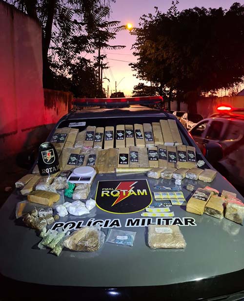 Polícia apreende 37 kg de maconha no bairro Cidade Universitária