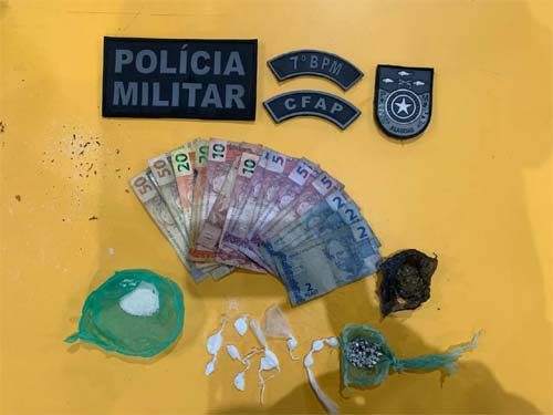 PM detém suspeitos em crimes e apreende armas e drogas