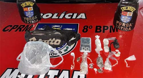 Polícia Militar captura suspeito de tráfico após acompanhamento em Rio Largo