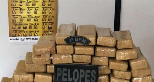 Suspeito de tráfico morre após trocar tiros com PMs; 49 kg de maconha são apreendidos