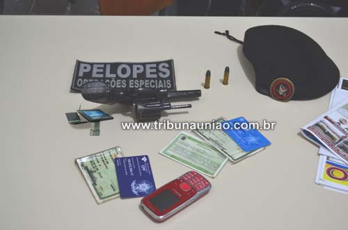 Equipe 'Alpha' do Pelopes de União apreende dois menores foragidos da UIM e apreende duas armas de fogo