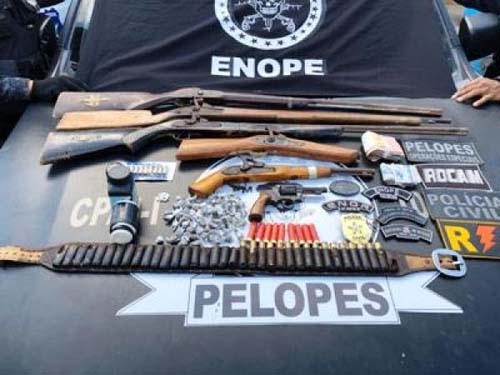 10º BPM cumpre sete mandados de prisão e apreende seis armas de fogo