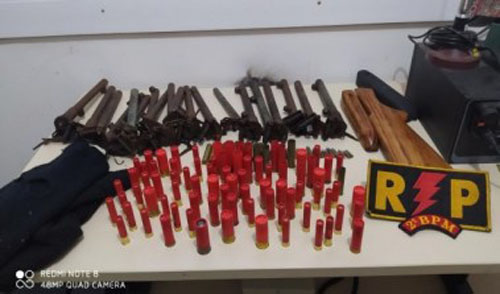 Em menos de 10 horas policia apreende 36 armas de fogo em 4 cidades alagoanas