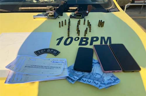 10° Batalhão apreende armas e drogas em Palmeira dos Índios