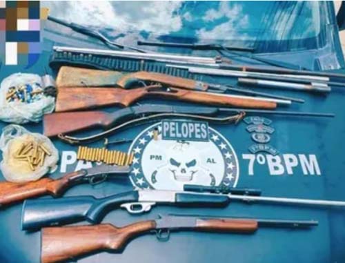 Polícia apreende armas artesanais produzidas em Ouro Branco em oficina clandestina