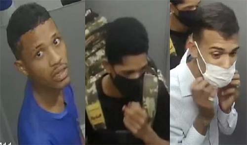 Po9loíci Civil divulga imagens de suspeitos de assalto em joalheria de Maceió