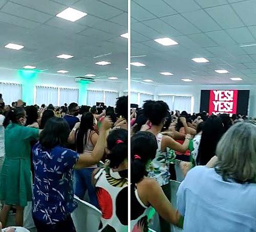 Aglomeração: evento de formação de professores lota auditório em União