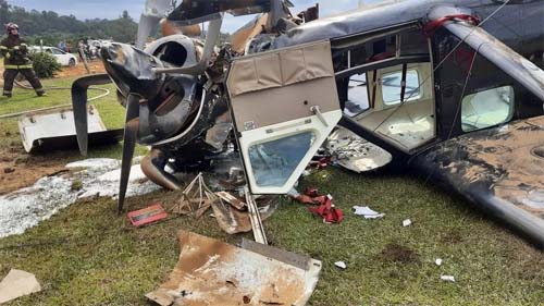 Duas pessoas morrem em queda de avião em Boituva (SP)
