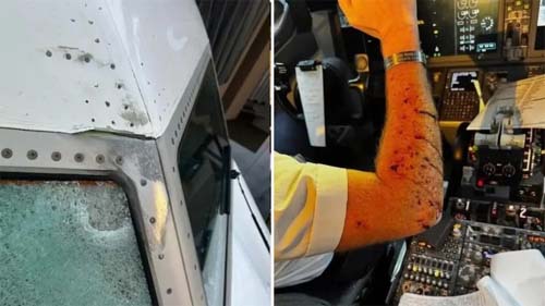 Incidente em voo: objeto desconhecido causa danos e machuca tripulante a 11 km de altitude