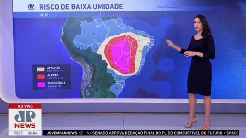 Defesa Civil alerta para risco de incêndios em grande parte do Brasil