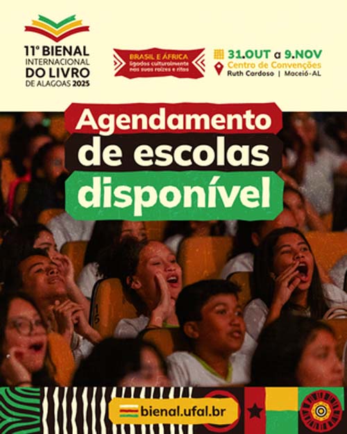 Saiba como vai funcionar o agendamento de escolas na Bienal do Livro de Alagoas
