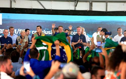 Bolsonaro e Collor inauguram duplicação da BR-101, entre Alagoas e Sergipe