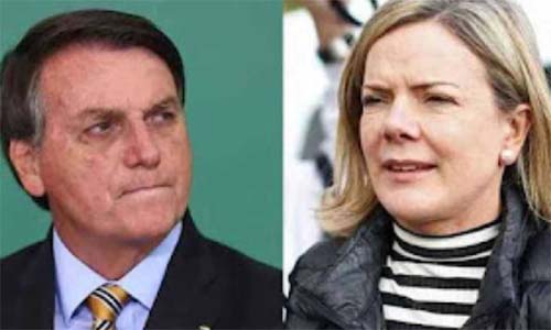 O novo ataque de Gleisi Hoffmann contra Bolsonaro provoca reação na web