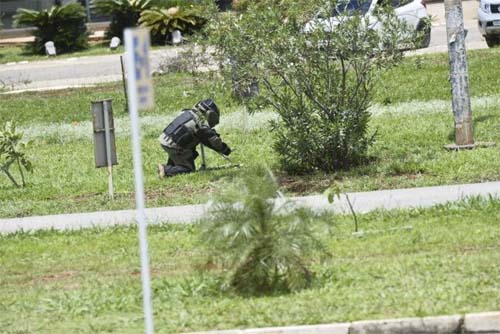 PMDF confirma explosivo e esquadrão desativa bomba próximo ao Aeroporto