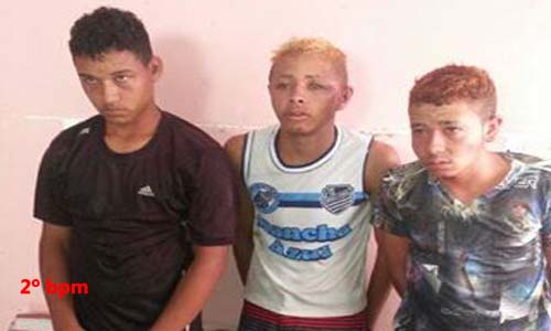 Equipe ‘Charles’ do PELOPES prende quatro acusados de invadir residência e tentar matar cidadão em Branquinha