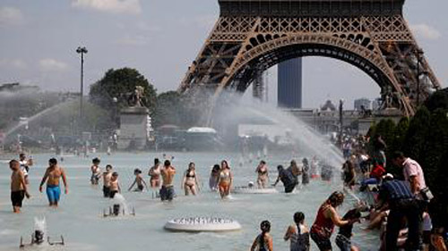 Calor bate recordes em França