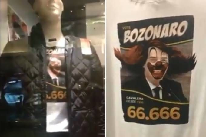 Empresa vende camiseta que mostra Bolsonaro como palhaço por R$ 160