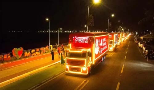Iluminação de Natal da Coca-Cola desembarca em Maceió neste dezembro com espetáculo de luzes