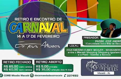 Comunidade cristã realiza retiro de carnaval em Maceió