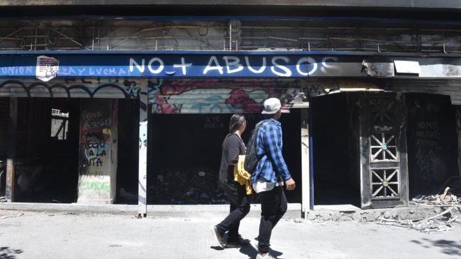 Saques, incêndios e medo da falência: o impacto da convulsão social no Chile para as pequenas empresas