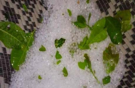 Chuva de granizo assusta moradores de cinco Estados do Nordeste